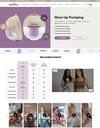 Shopify website redesign